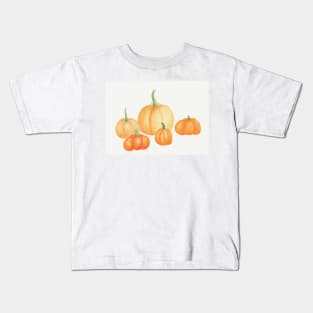 Watercolor Pumpkins Kids T-Shirt